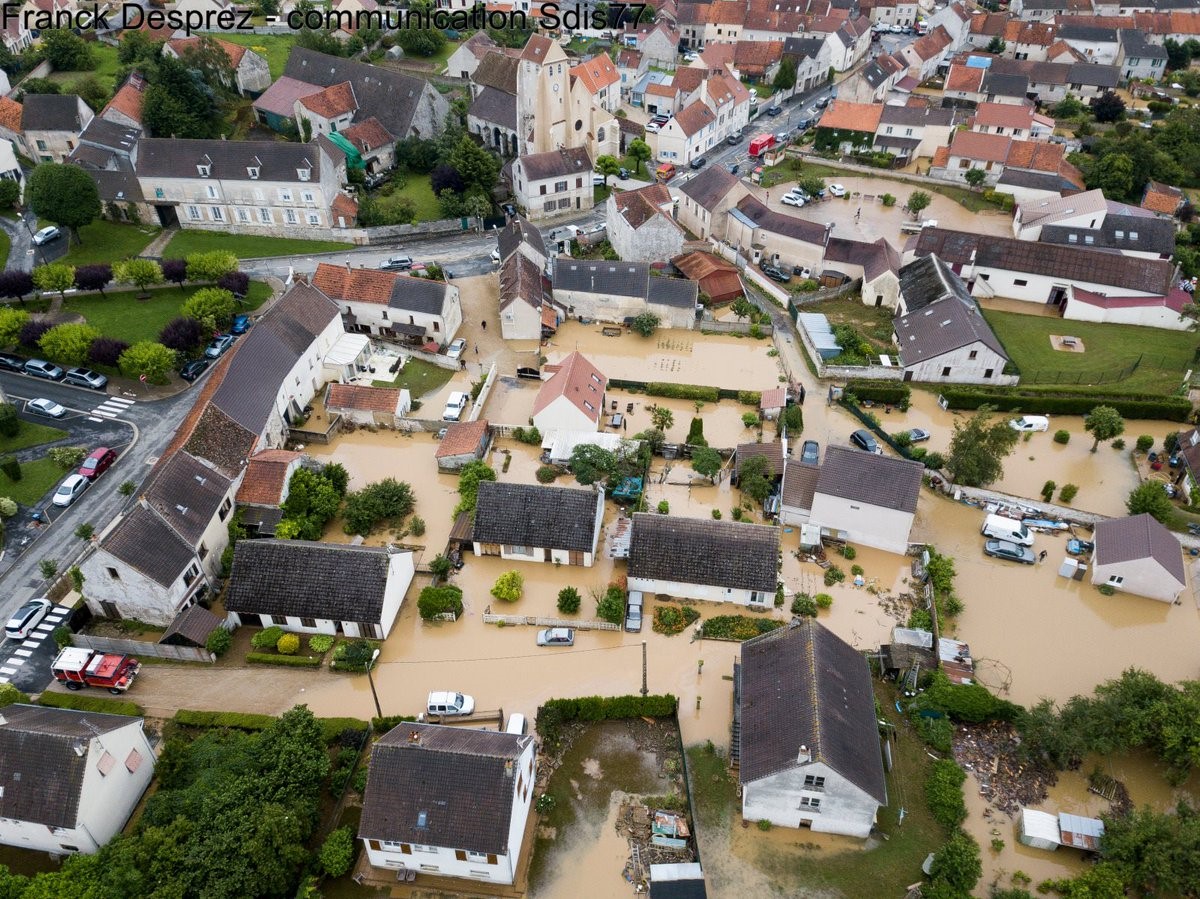 Flooding in Seine-et-Marne, France, 12 June 2018. Credit: Franck Desprez.