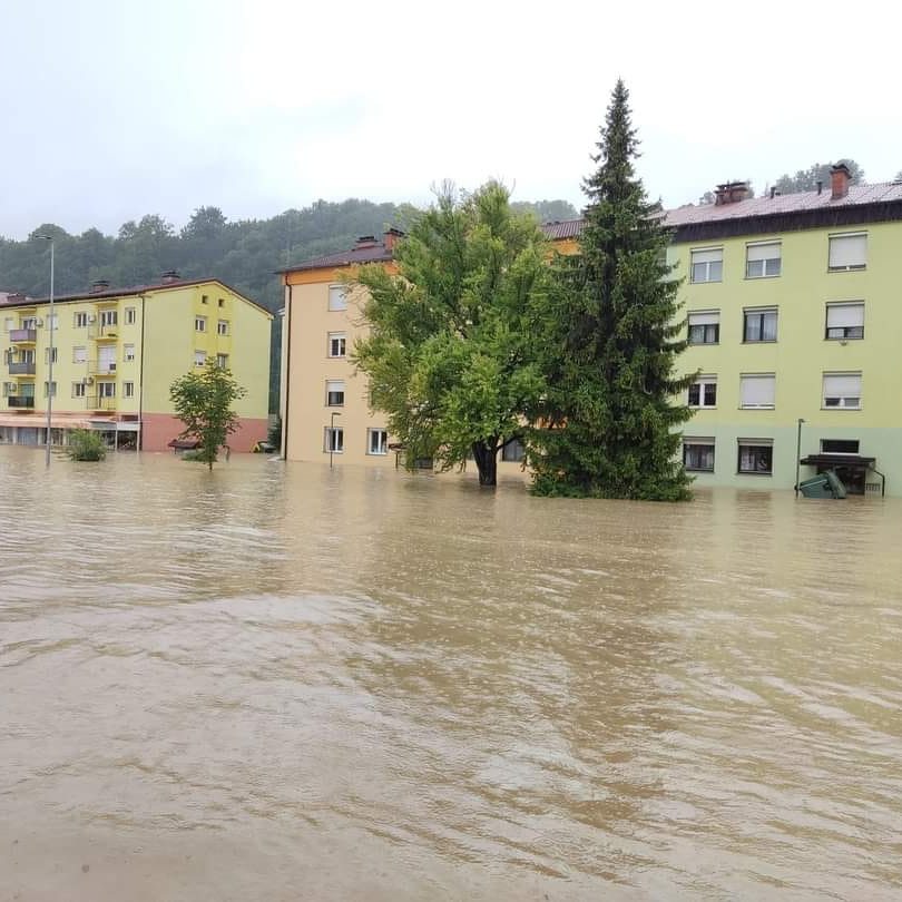 Floods in the Municipality of Laško, Savinja Region, Slovenia, 06 August 2023. Photo credit: Slovenia Red Cross